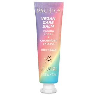 Pacifica, Vegan Care Balm, Vanilla Sheer + Cucumber Extract, Lips + Skin, 0.43 fl oz (13 ml)