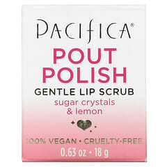 Pacifica‏, Pout Polish Gentle Lip Scrub, 0.63 oz (18 g) (פריט שאינו נמכר עוד באתר) 