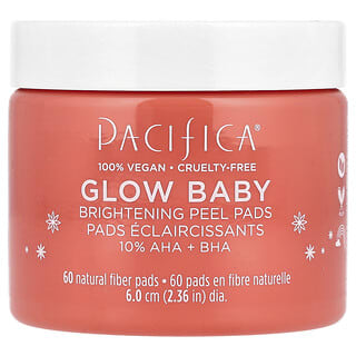 Pacifica, Glow Baby，亮肤全天然剥离垫，60 片