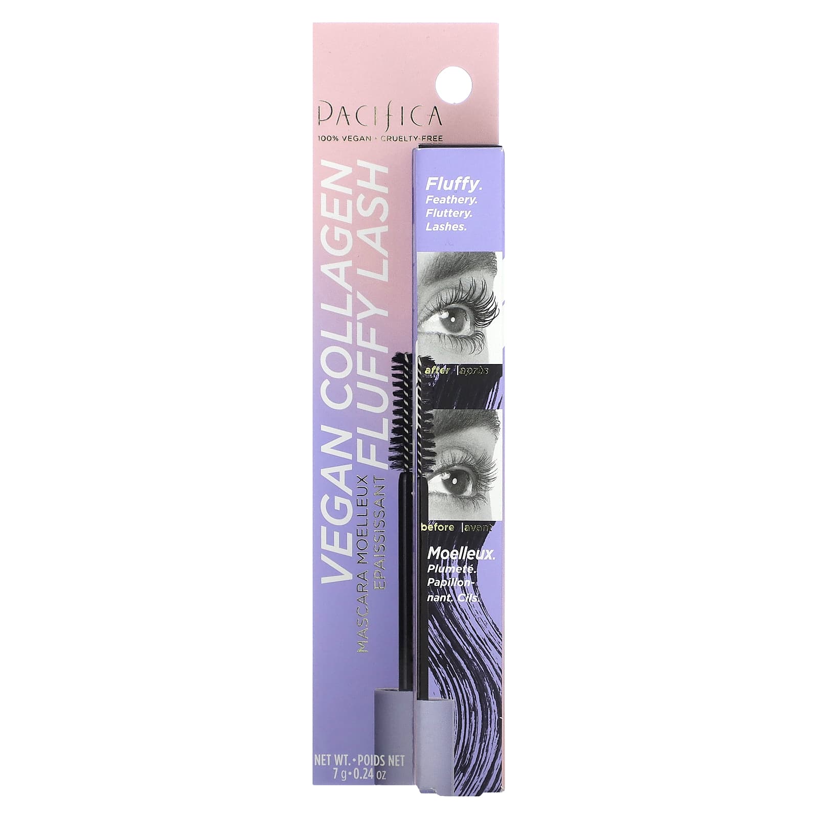 Pacifica, Vegan Collagen Fluffy Lash Mascara, 0.24 Oz (7 G)