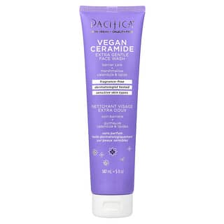 Pacifica, Vegan Ceramide, Extra Gentle Face Wash, Fragrance-Free, 5 fl oz (147 ml)