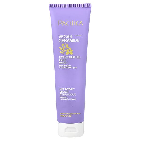 Pacifica, 비건 세라마이드, 엑스트라 젠틀 세안제, 향료 무함유, 148ml(5fl oz)