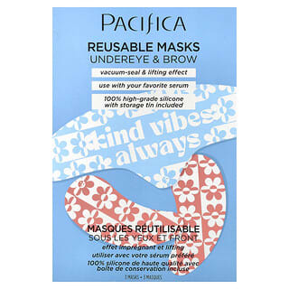 Pacifica, Reusable Undereye & Brow Beauty Masks, 3 Masks