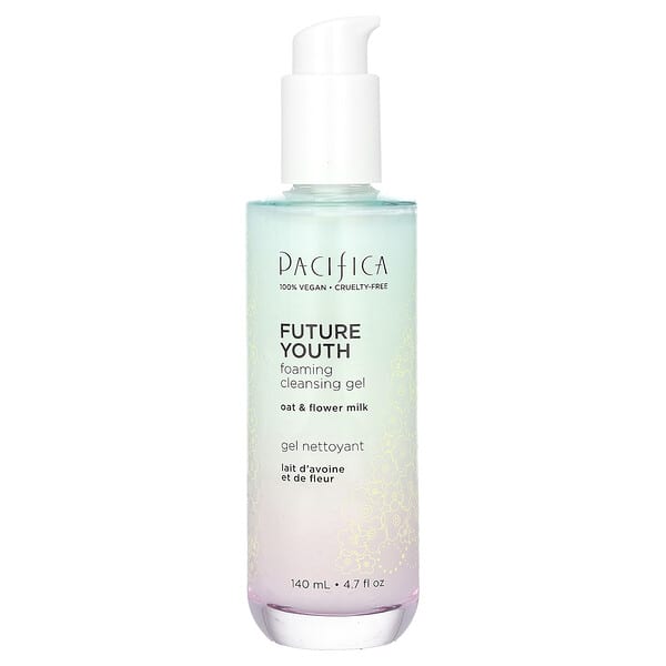 Pacifica, 퓨처 유스, 포밍 클렌징 젤, 귀리 및 꽃 우유, 140ml(4.7fl oz)