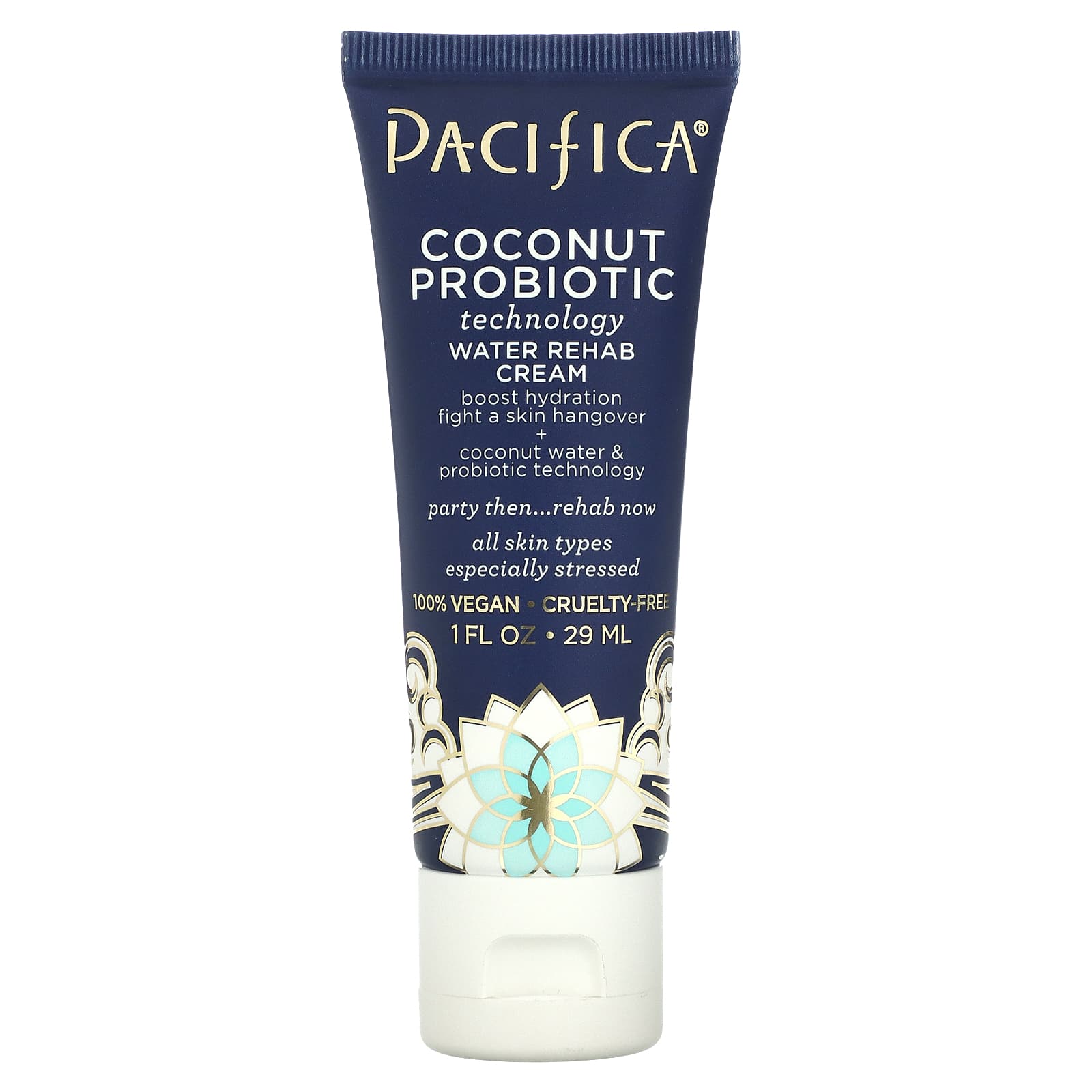 Pacifica, Coconut Probiotic, Technology Water Rehab Cream, 1 fl oz (29 ml)