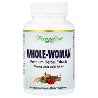 Paradise Herbs, Whole-Woman® формула для поддержки женского либидо, 60 вегетарианских капсул