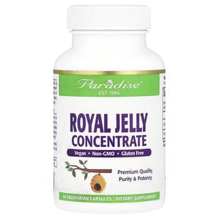 Paradise Herbs, Royal Jelly Concentrate, 500 mg, 60 Vegetarian Capsules