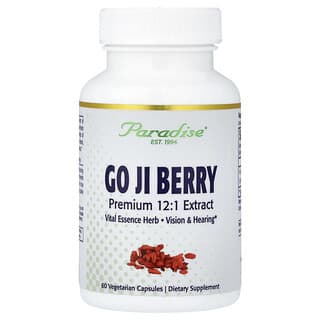 Paradise Herbs, Goji, 60 Cápsulas Vegetarianas (400 mg por Cápsula)