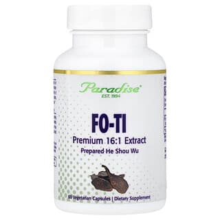 Paradise Herbs, Fo-Ti, He Shou Wu, 60 Vegetarian Capsules (500 mg per Capsule)