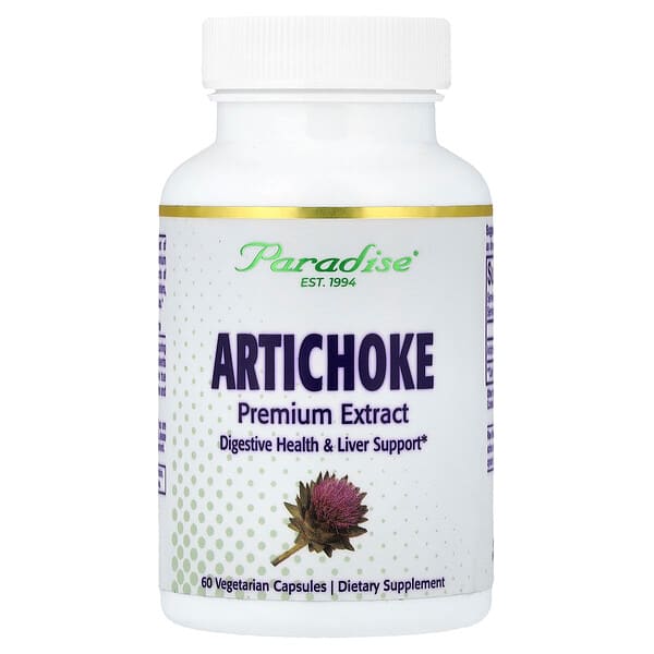 Paradise Herbs, Artichoke, 60 Vegetarian Capsules (250 mg per Capsule) — product photo 1