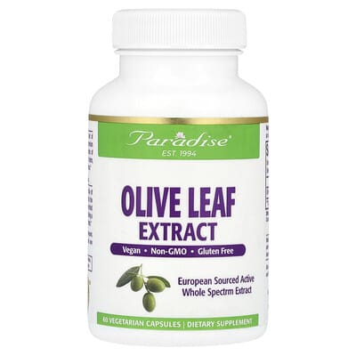 Paradise Herbs, Olive Leaf Extract, 60 Vegetarian Capsules (250 mg each)
