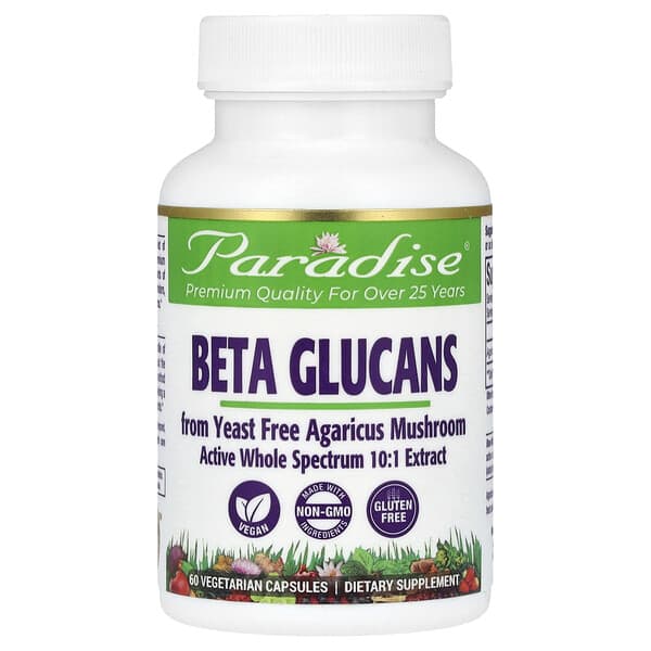 Beta Glucans, 60 Vegetarian Capsules (250 mg per Capsule)