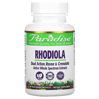 Paradise Herbs, Rhodiole, 60 capsules végétariennes