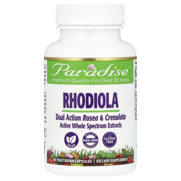 Rhodiola, 60 Vegetarian Capsules (500 mg per Capsule)