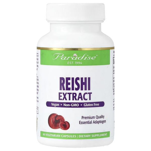 Reishi Extract, 60 Vegetarian Capsules (400 mg per Capsule)