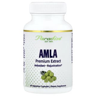 Paradise Herbs, Extrait d'amla, 60 capsules végétariennes (250 mg par capsule)