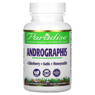 Paradise Herbs, Andrographis, 60 capsules végétariennes