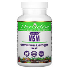 Paradise Herbs, MSM mit OptiMSM, 1.000 mg, 90 vegetarische Kapseln