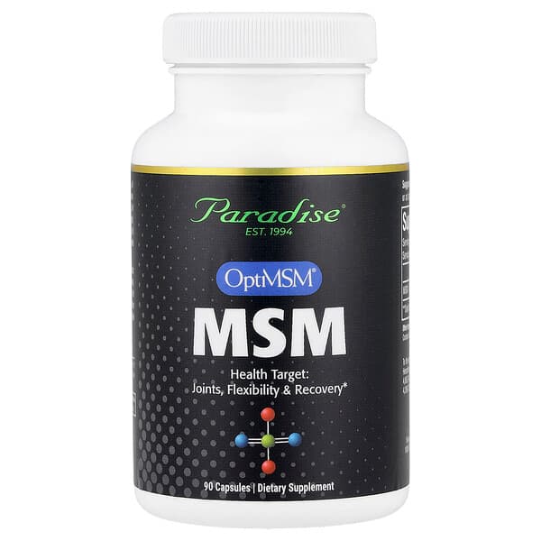 Paradise Herbs, MSM, 1,000 mg, 90 Capsules
