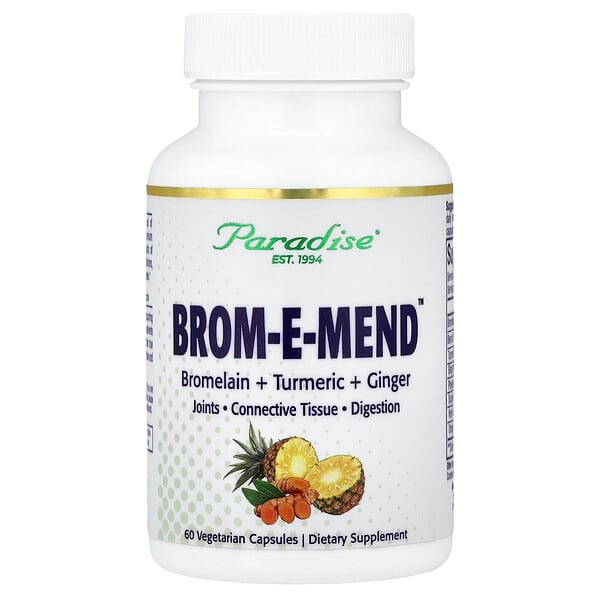 Paradise Herbs, Brom-E-Mend™, 60 Vegetarian Capsules