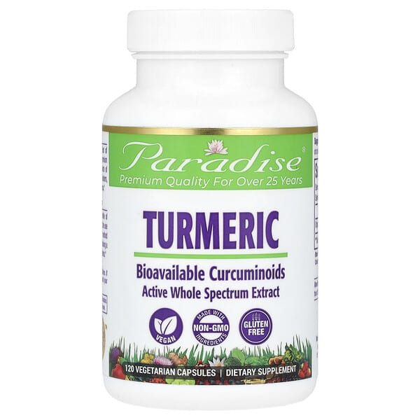Turmeric, 120 Vegetarian Capsules (250 mg per Capsule)