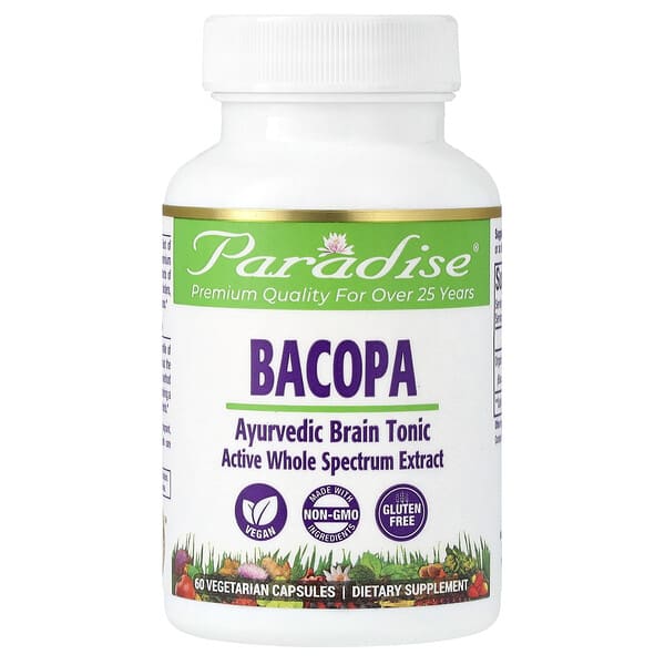 Bacopa, 60 Vegetarian Capsules (250 mg per Capsule)