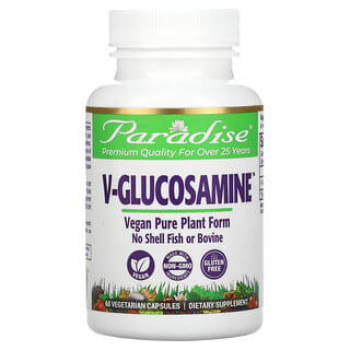 Paradise Herbs, V-Glucosamine, 60 Vegetarian Capsules