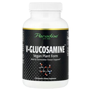 Paradise Herbs, V-Glukosamin™, 120 kapslar (750 mg per kapsel)