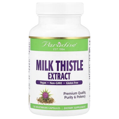 Paradise Herbs, Milk Thistle Extract, 120 Vegetarian Capsules (250 mg each)