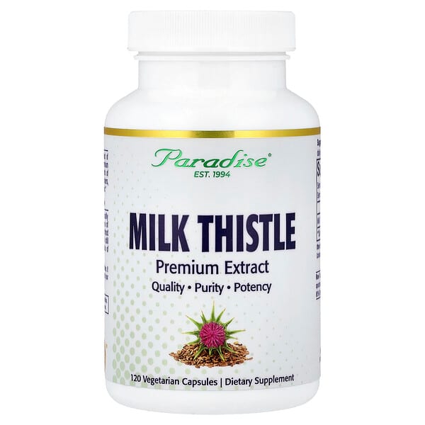 Paradise Herbs, Cardo-Mariano, 120 Cápsulas Vegetarianas (250 mg por Cápsula)