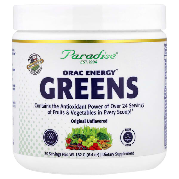 Paradise Herbs, ORAC Energy® Greens, 6.4 oz (182 g) — product photo 1