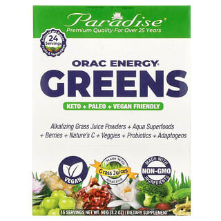 Paradise Herbs, ORAC Energy Greens, 15 Packets, 0.2 oz (6 g) Each