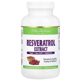 Paradise Herbs, Resveratrol Extract , 180 Vegetarian Capsules