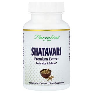 Paradise Herbs, Shatavari Extract, 60 Vegetarian Capsules (250 mg per Capsule)
