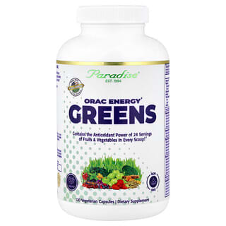 Paradise Herbs, ORAC Energy® Greens, 120 Vegetarian Capsules