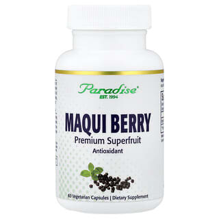 Paradise Herbs, Maqui Berry, 60 Vegetarian Capsules (400 mg per Capsule)