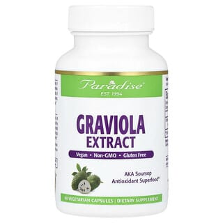Paradise Herbs, Graviola Extract, 60 Vegetarian Capsules