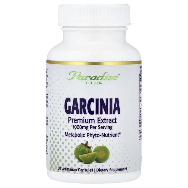 Garcinia Premium Extract, 60 Vegetarian Capsules (500 mg per Capsule)