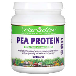 Paradise Herbs, Pea Protein, Unflavored, 16 oz (454 g)