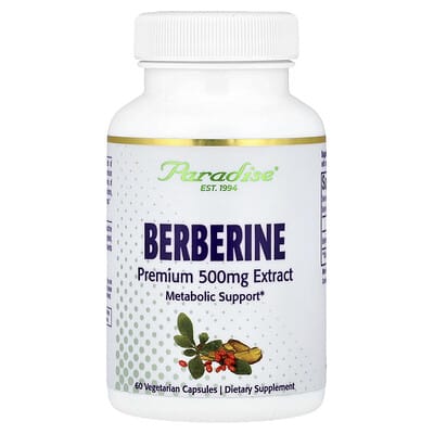 Paradise Herbs, Berberine, 500 mg, 60 Vegetarian Capsules