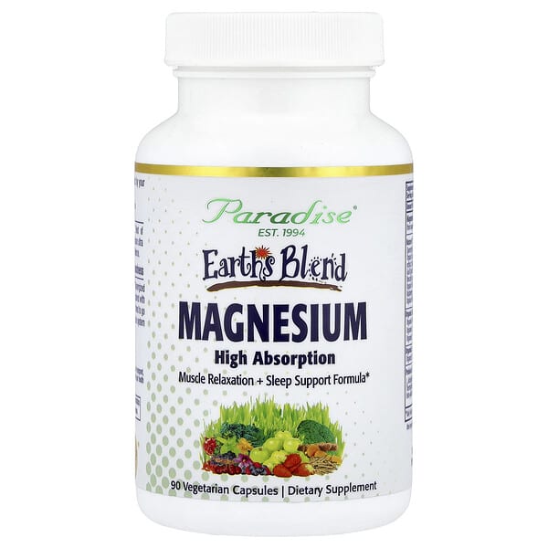 Earth's Blend, Magnesium, 90 Vegetarian Capsules