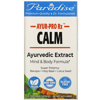 Paradise Herbs, AYRU-Pro Rx, спокойствие, 60 вегетарианских капсул