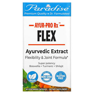 Paradise Herbs, Ayur-Pro Rx（アーユルプロRx）、Flex（フレックス）、ベジカプセル60粒
