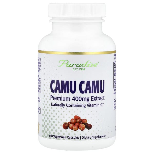 Camu Camu Premium Extract, 400 mg, 180 Vegetarian Capsules