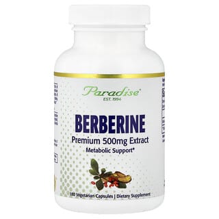 Paradise Herbs, Berberine, 500 mg, 180 Vegetarian Capsules