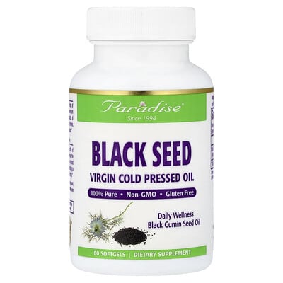 Paradise Herbs, Black Seed Oil, 60 Softgels (500 mg each softgel)