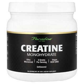 Paradise Herbs, Creatine Monohydrate, Unflavoured, 500 g