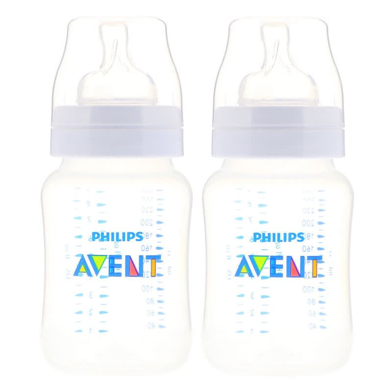Philips Avent, Anti-Colic Bottle, 1 + Months, 2 Bottles, 9 oz (260 ml) Each