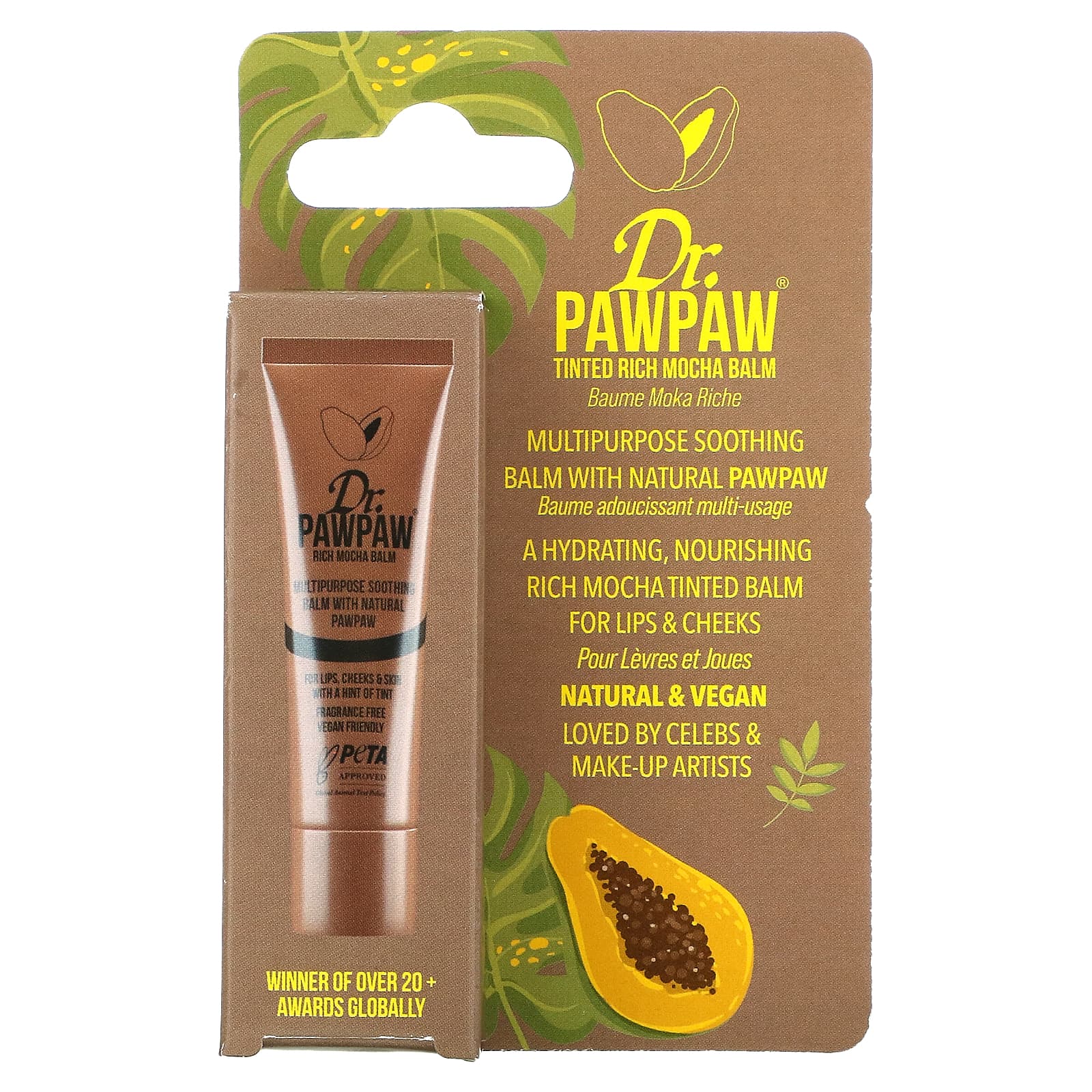 Dr. PAWPAW, Multipurpose Soothing Balm with Natural PawPaw, Rich Mocha