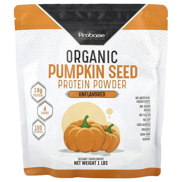 Organic Pumpkin Seed Protein Powder, Unflavored, 1 lb